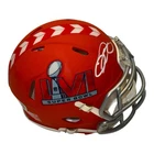 ODELL BECKHAM JR. SIGNED AUTOGRAPH SUPER BOWL LVI LA RAMS MINI HELMET BECKETT