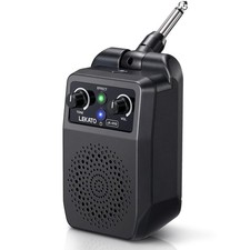 LEKATO Mini Electric Guitar Amp 5W, Portable Bluetooth with Black