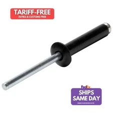 Allstar ALL18023, Set of 250 Black Aluminum Sm Hd Rivet Black 250Pk Performance