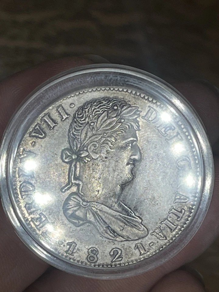 1821 Zs Mexico 8 Reales Key Date Zacatecas R G War Independence Coin Royalist - Image 2 of 4