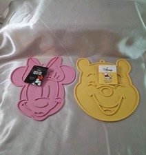 New Set/2 Disney Silicone Trivets Kitchen Pot Holders Winnie Pooh  Minnie Mouse