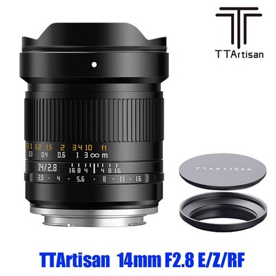 US TTArtisan 14mm F2.8 Full Frame Camera Lens for Sony E Nikon Z Canon RF Mount
