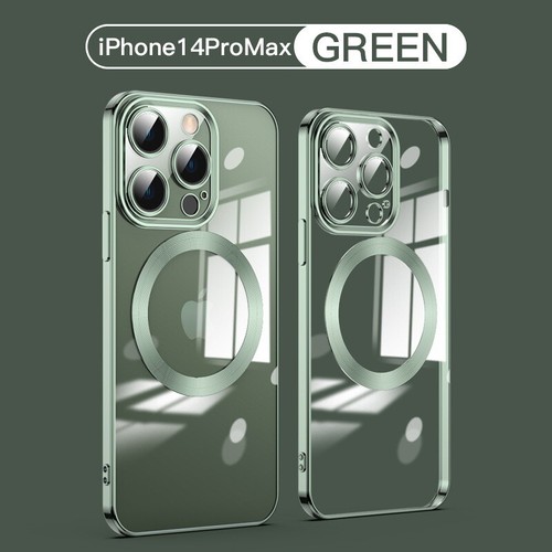 Funda magnética transparente con revestimiento magsafe para iPhone 15 14 13 12 11 Pro Max XS X - Imagen 17 de 29