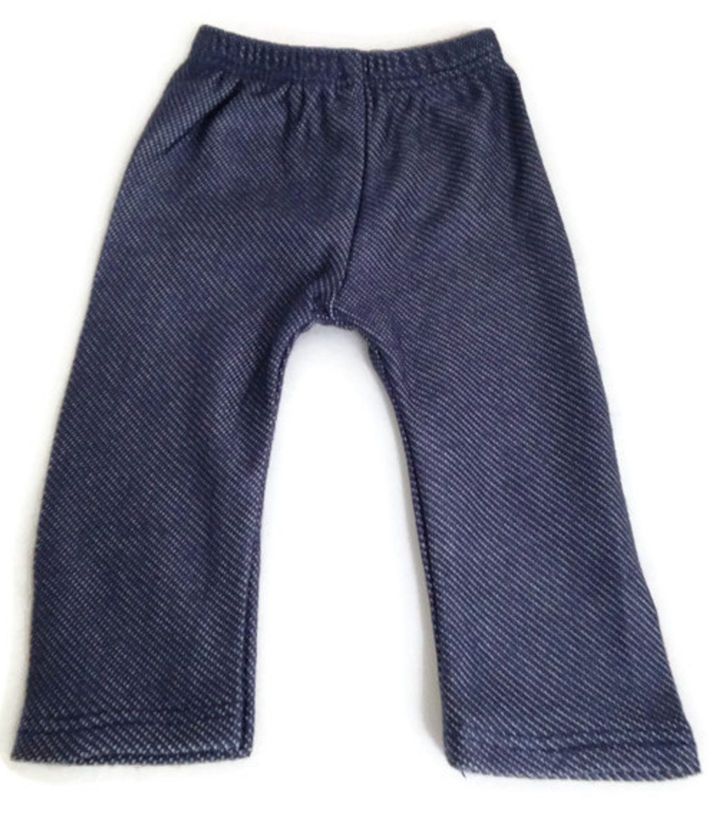 Stretch Denim Leggings Clothes for 18 inch Girl Dolls