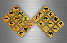 24x sticker aufkleber australien sign straßenschild scrapbooking r235