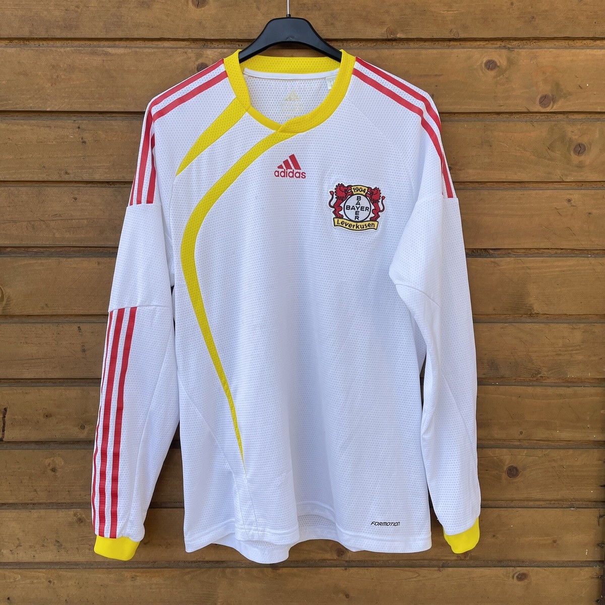 Bayer 04 Leverkusen 2009 2010 Away Football Shirt Player Issue