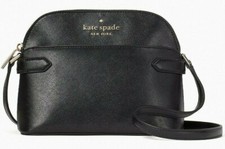 Kate Spade Staci Black Saffiano Leather Dome Crossbody WKR00645 NWT 299 Y