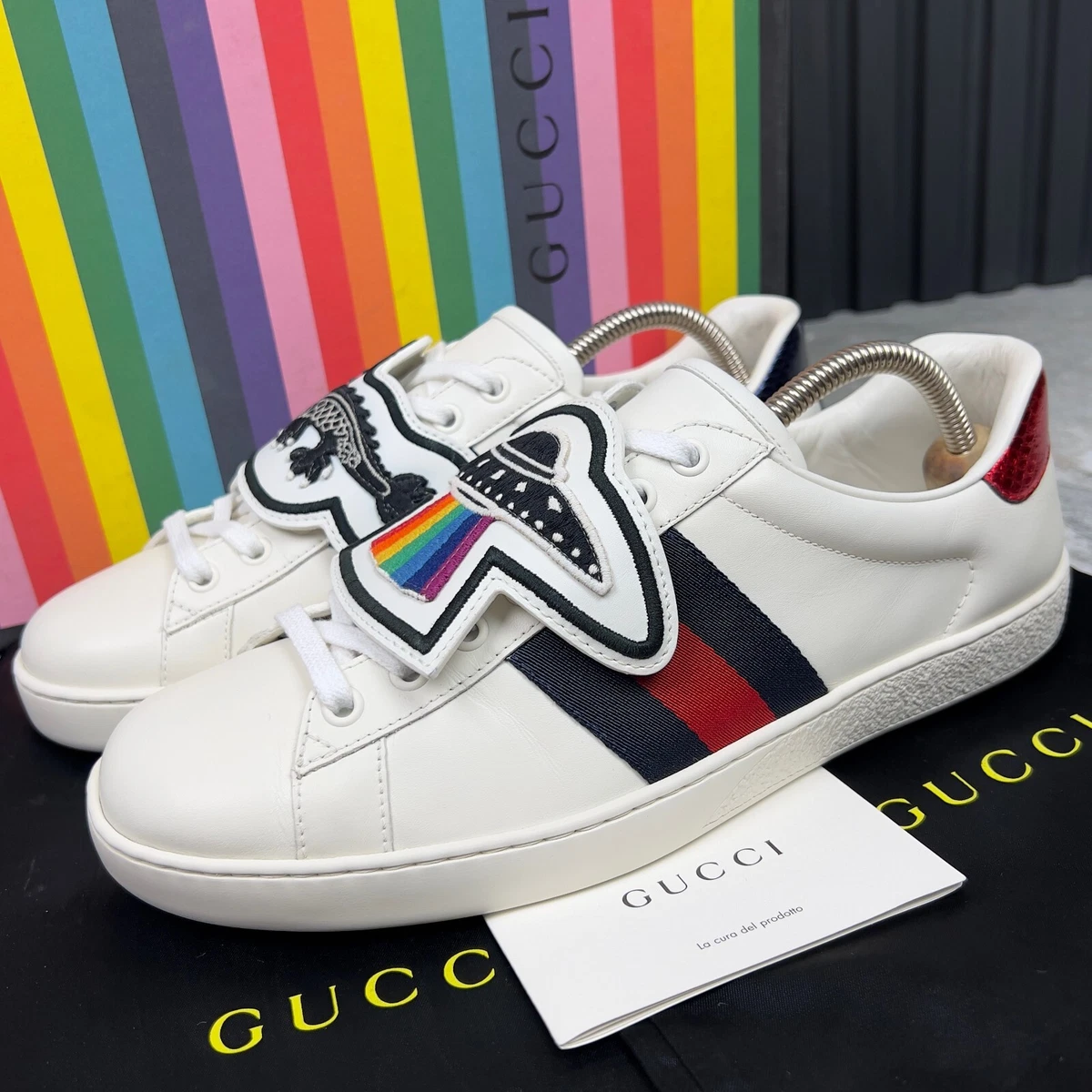 Gucci Ace Low Tiger Patch for sale | eBay