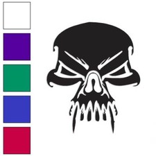Skull Death Vampire Fang, Vinyl Decal Sticker, Multiple Colors  Sizes 1100