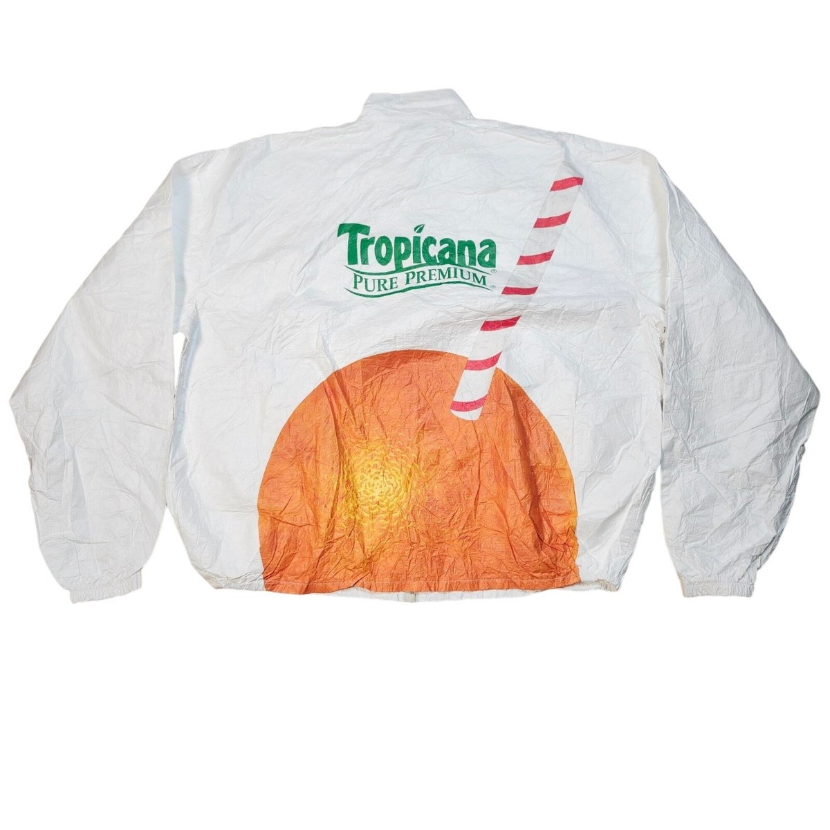 Tropicana Pure Premium Promotional Rainbreaker Jacket Large White