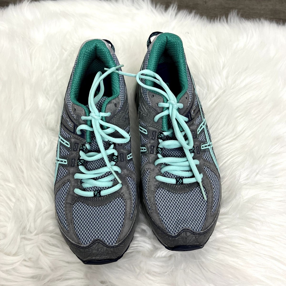 Asics Gel Sonoma Womens 9 Trail Running Shoes Gray Turquoise Asics Gel Sonoma Womens 9 Trail Running Shoes Gray Turquoise