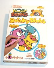 Vintage Shrinky Dinks Collector Set Nosy Bears By Colorforms 1988 Cartoon Craft