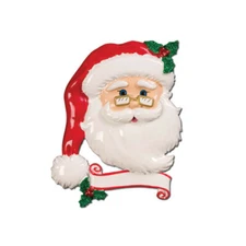 Jolly Santa Personalized Christmas Tree Ornament
