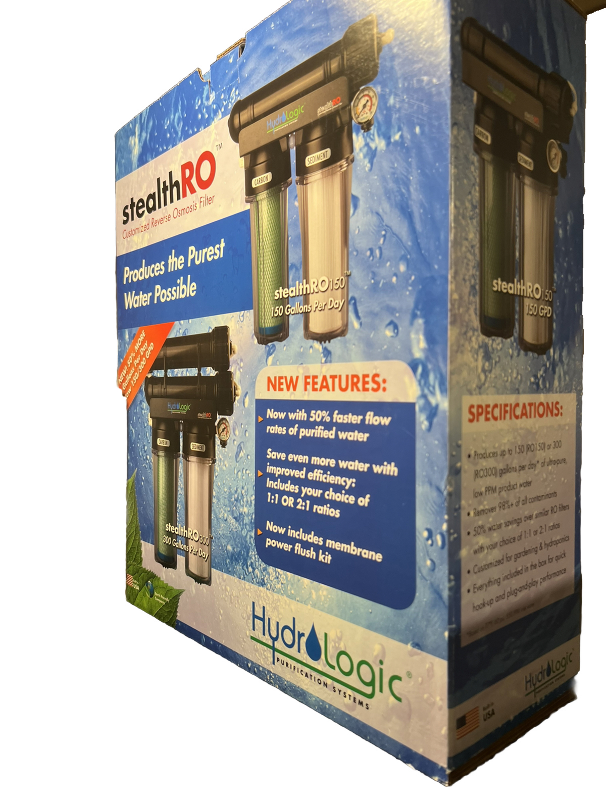 Hydro Logic Stealth RO 150 Reverse Osmosis System Water Filter RO100 ...