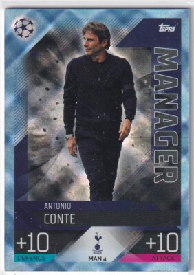 Topps Match Attax Champions League Extra 22/23 Crystal MAN 4 Antonio Conte