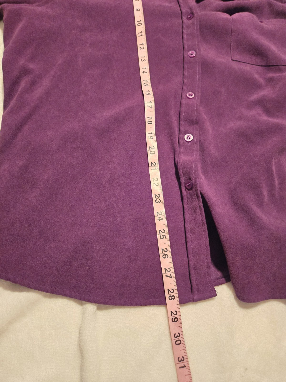 BASIC EDITIONS PURPLE BUTTON DOWN SHIRT WOMENS 2X - image 10