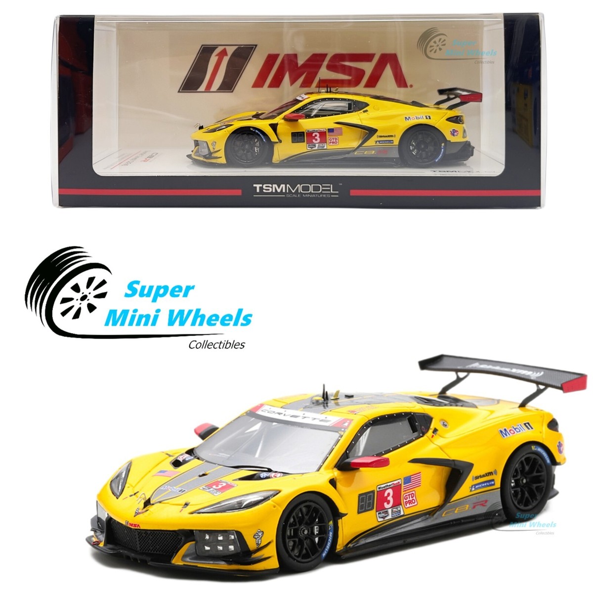 TSM-Model 1:43 Chevrolet Corvette C8.R #3 2022 IMSA Sebring 12 Hrs