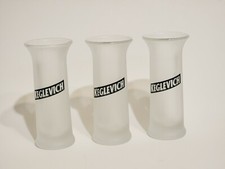 NEW Set of 3 Keglevich Vodka Frosted Tall Shooter Shot Glasses with Handle