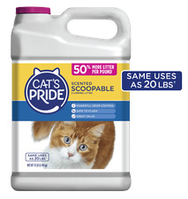  2 pack Cat's Pride Scented Scoopable Cat Litter, 12 lb Jug Fast Delivery