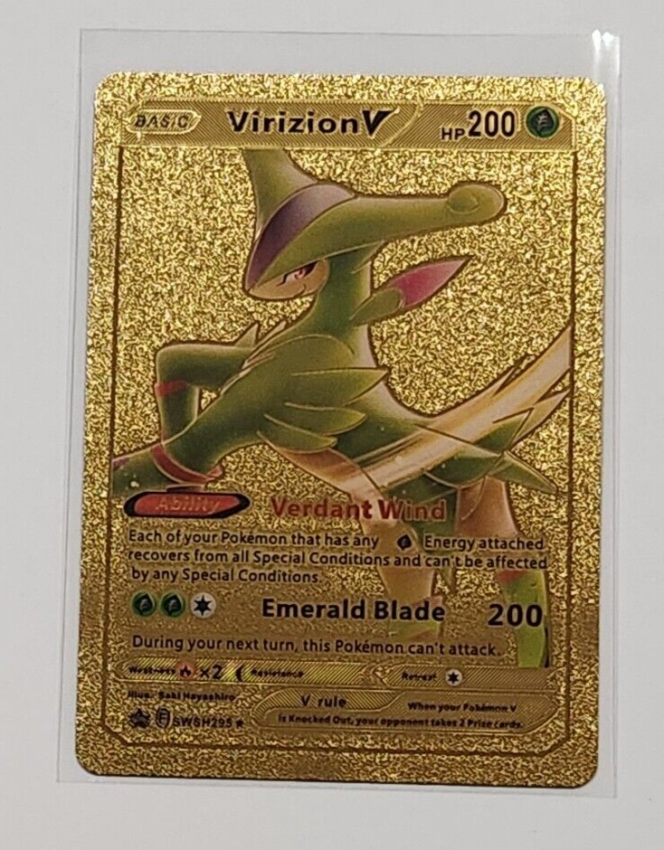 POKEMON VIRIZION V GOLD TRADING CARD | eBay POKEMON VIRIZION V GOLD TRADING CARD | eBay