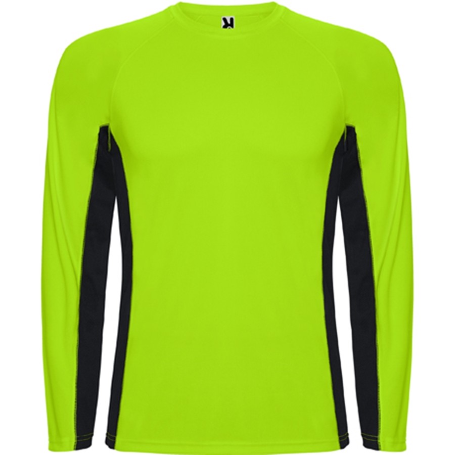 Camiseta hombre técnica combinada, con dos tejidos. Shanghai