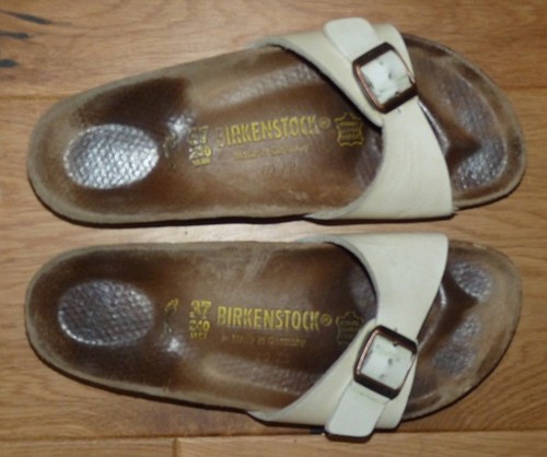 Birkenstock Madrid Pearl White Real 