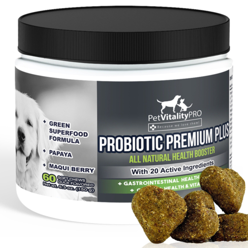 PetVitalityPRO Probiotics for Dogs with Natural Digestive Enzymes ● 4 Bill Soft - Picture 1 of 9
