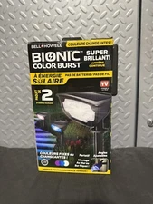 Bell+Howell Bionic Color Burst 2 Pack Solar Lights ASTV Color Changing Path #085