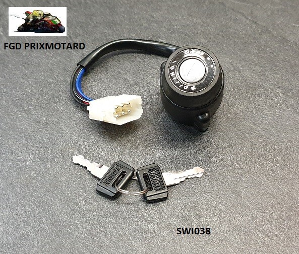 Contacteur à clé Yamaha DTLC 125 anti faux-contact pour modèles 1982-1985
