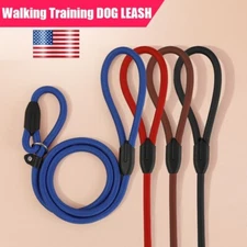 Dog Nylon Adjustable Loop Slip Rope Leash Lead Training Choke Pet Collar 130cm