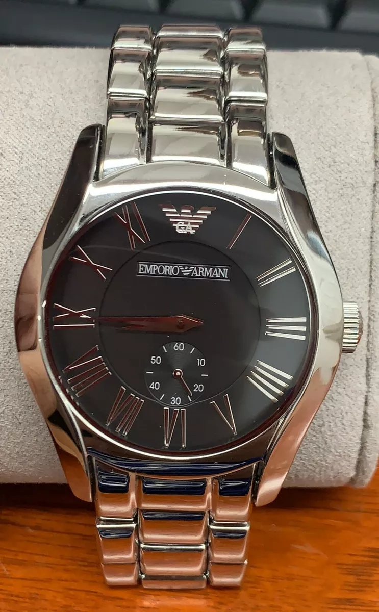 Emporio Armani AR0680 Black Dial Stainless Steel Bracelet Luxury Men's Watch Emporio Armani AR0680 Black Dial Stainless Steel Bracelet Luxury Men's Watch
