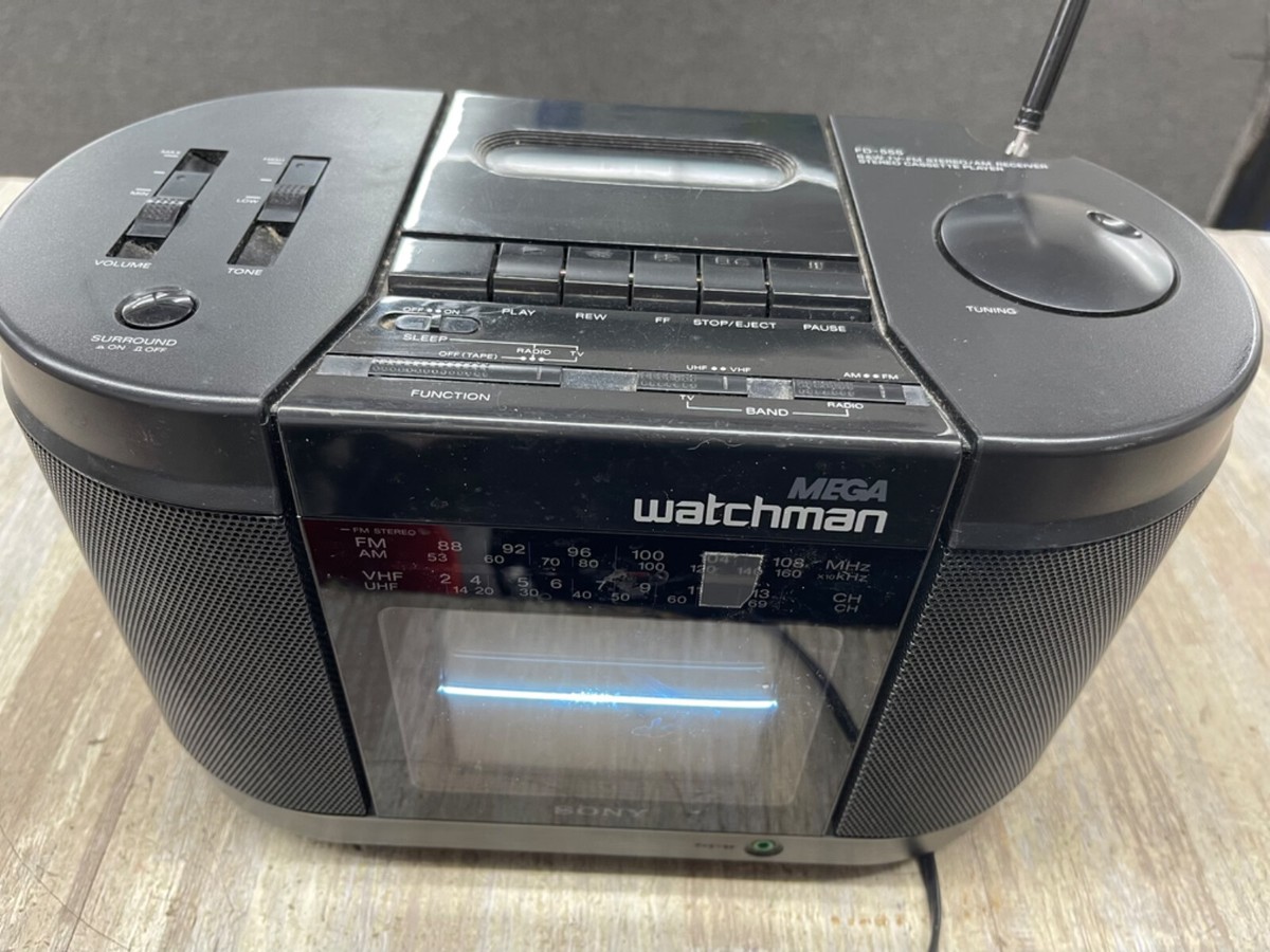 Sony Model FD-555 Watchman TVFM Stereo/ AM Receiver Stereo