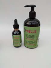 Set of MIELLE Rosemary Mint Strengthening Shampoo 355ml & Oil 59ml