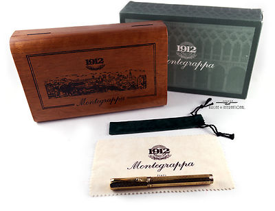 Montegrappa Reminiscence Etched 925 Vermeil Rollerball-RARE