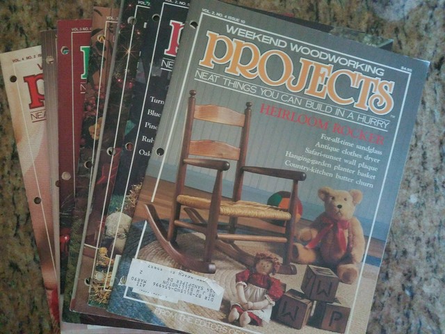 Weekend Woodworking Projects Magazine 1989-1991 Vintage 