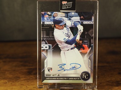 On-Card Auto 62/99 - Bobby Witt Jr. - 2022 MLB TOPPS NOW Card 3A 