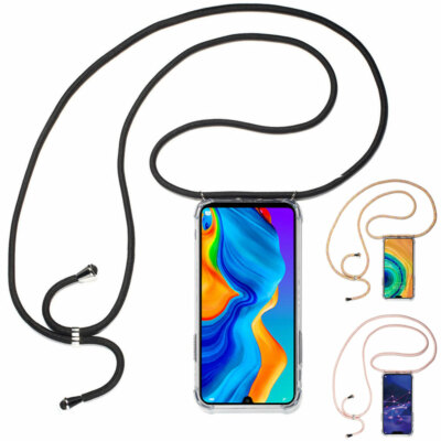 HandyKette Hülle für Huawei Handys Umhänge Tasche Hals Band Case Schnur Kordel