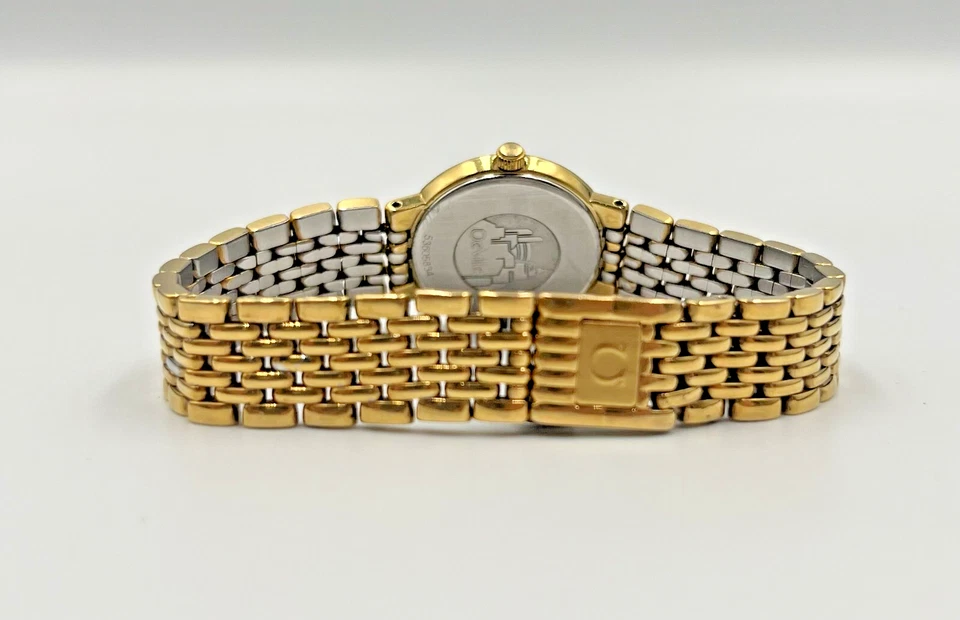 Reloj de vestir Omega De Ville vintage de cuarzo chapado en oro para dama - Hecho en Suiza Foto 2 de 4