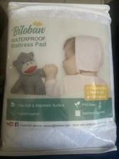 Biloban Waterproof Halo Bassinet Mattress Pad Hypoallergenic PVC Free Ultra Soft