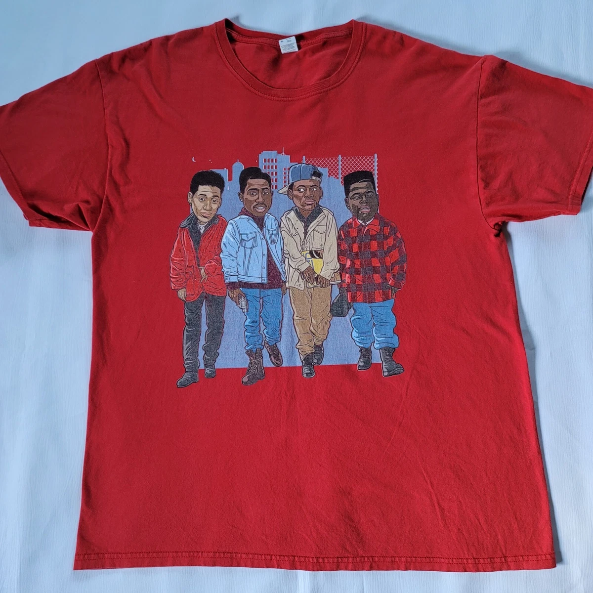 Tupac Bishop Juice 90s Movie Cartoon Vintage T Shirt Mens XL Red Fruit Loom
