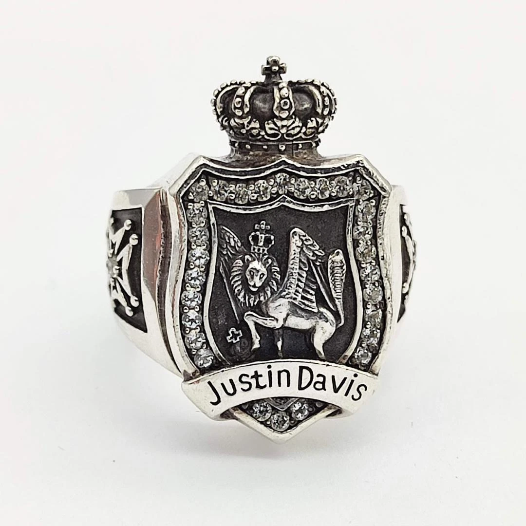 Justin Davis King Davis Ring Chimera Silver 925 US8.5 | eBay