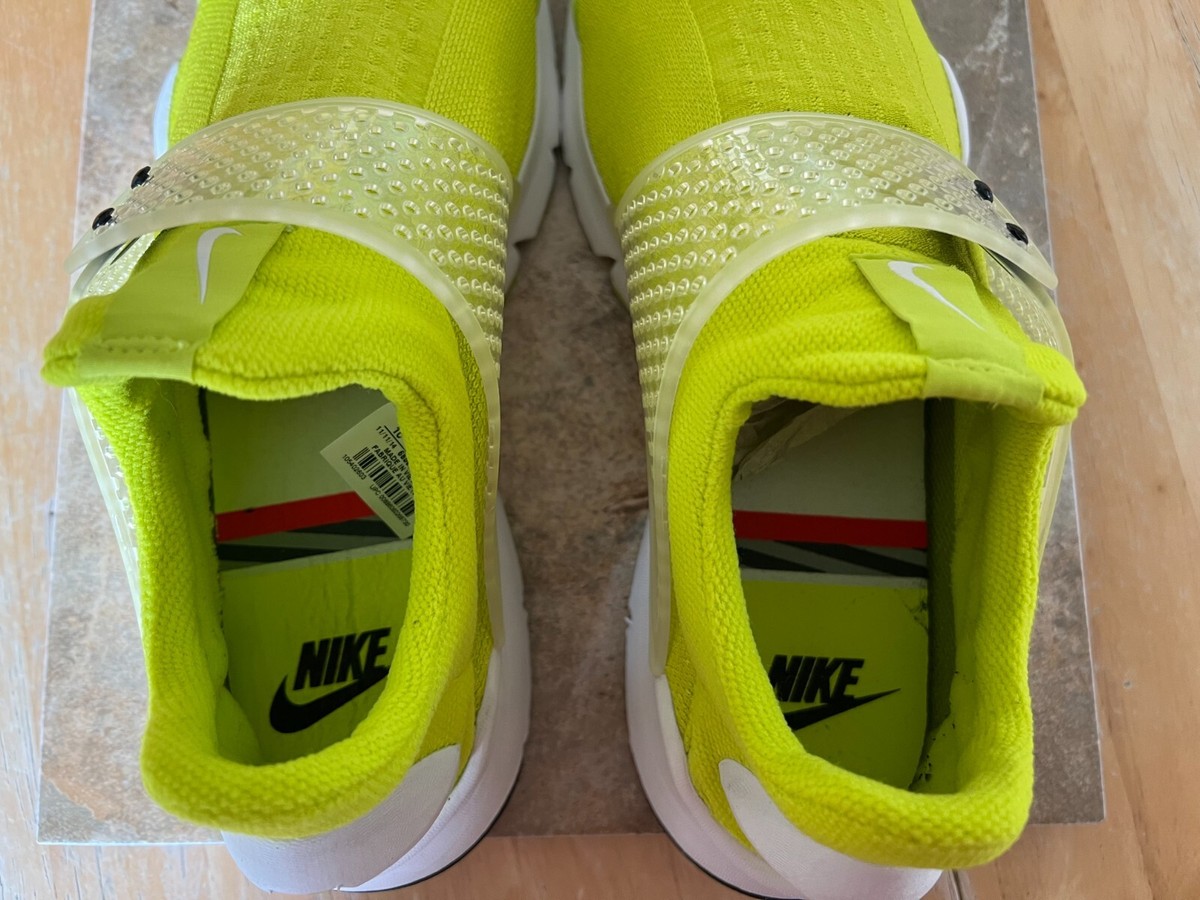 Nike Sock Dart (2015) Neon Yellow White Mens Shoes Size 12 686058 771 Slip On SIZE: 10 NIKE SOCK DART SP MEN main image 2