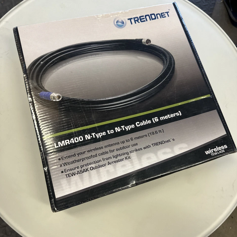 New In Box Trendnet LMR400 N-type to N-type Cable 6 Meters Free Shipping!!!! - Image 3 of 3