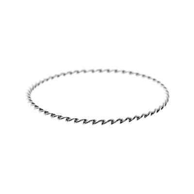 Sterling Silber gedrehter Armreif British Made 925 gepunzt nagelneu verpackt