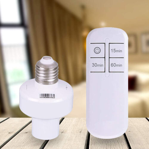 E26/E27 Remote Control Light Lamp Socket Screw Wireless Holder Bulb Switch AU - Bild 1 von 13