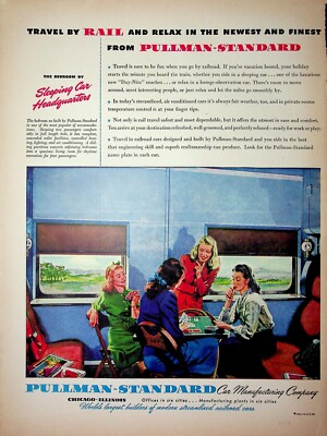 Original Railroad & Trains ADs: Pullman-Standard manufacturing plant in 6 cities