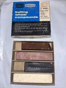 Vintage Sears Craftsman No.9-2896 Set of 4 Buffing Wheel Compounds