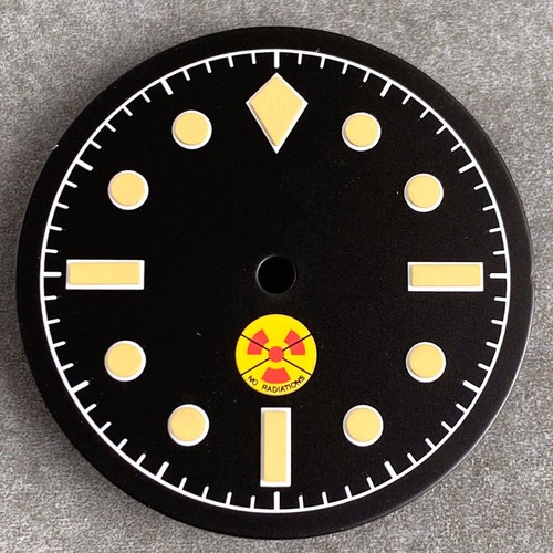29mm Sterile Black Watch Dial For Fifty-Fathoms Collection NH35 NH36 ETA2824 - Picture 14 of 27