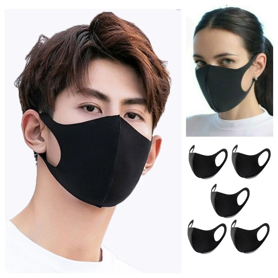 22 Pk Lot Microfiber REUSABLE WASHABLE FACE MASK COVER BANDANA COMFY  - Image 2 of 3