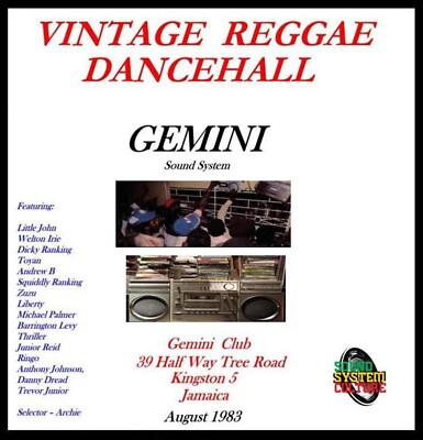 Gemini Sound System Gemini Club Half Way Tree Kingston Jamaika 1983
